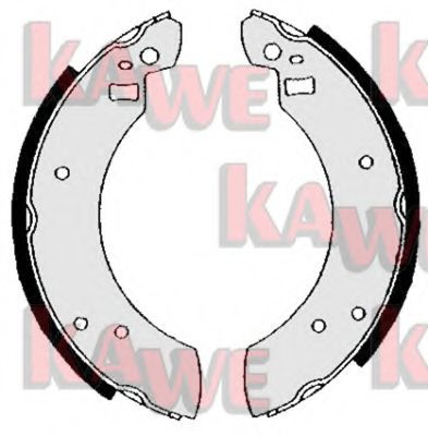 Комплект тормозных колодок KAWE 01170