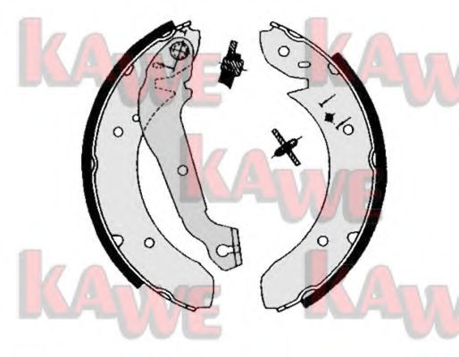 Комплект тормозных колодок KAWE 01350