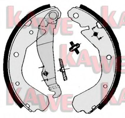 Комплект тормозных колодок KAWE 04660