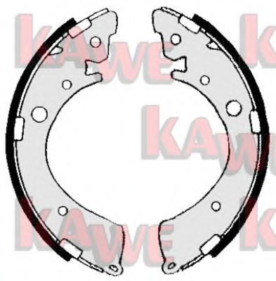 Комплект тормозных колодок KAWE 05360