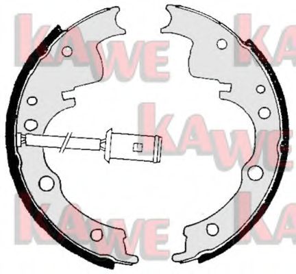 Комплект тормозных колодок KAWE 06060