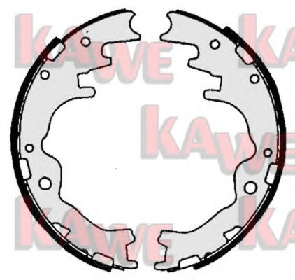 Комплект тормозных колодок KAWE 06510