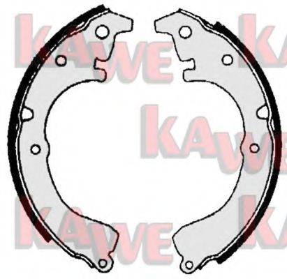 Комплект тормозных колодок KAWE 06670
