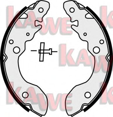 Комплект тормозных колодок KAWE 07460