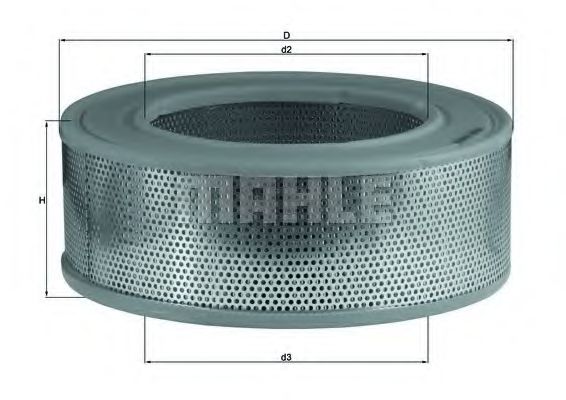 Воздушный фильтр MAHLE ORIGINAL LX 155