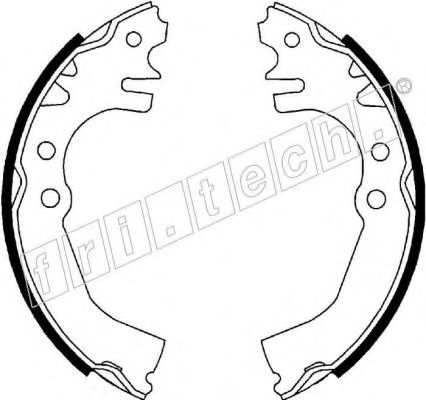 Комплект тормозных колодок fri.tech. 1026.346