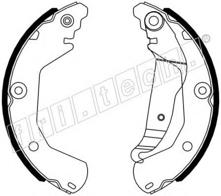 Комплект тормозных колодок fri.tech. 1027.013
