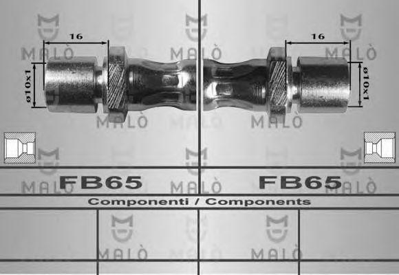 Тормозной шланг sbs 855108