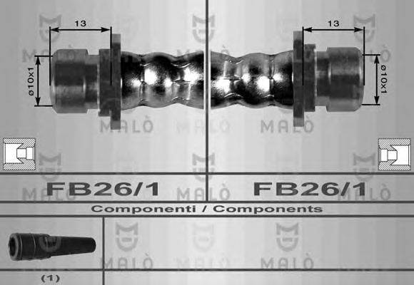 Тормозной шланг MALÒ 8070