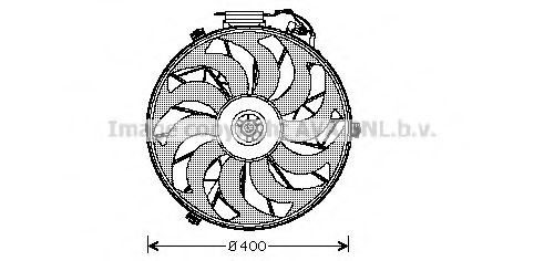 Вентилятор, охлаждение двигателя PRASCO BW7507
