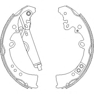 Комплект тормозных колодок WOKING Z4218.01