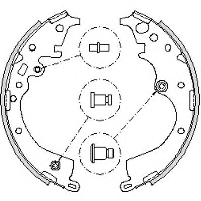 Комплект тормозных колодок WOKING Z4239.00
