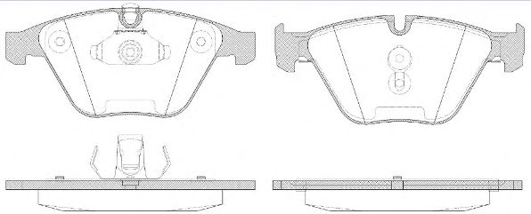 Комплект тормозных колодок, дисковый тормоз WOKING P9573.50