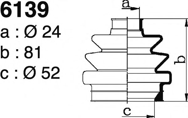Комплект пылника, приводной вал DEPA 6139