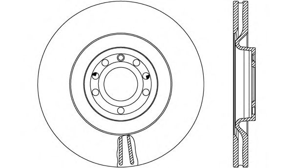 Тормозной диск OPEN PARTS BDR2666.20