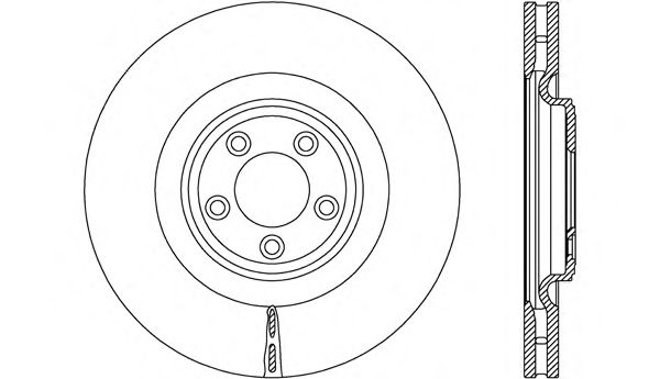 Тормозной диск OPEN PARTS BDR2677.20