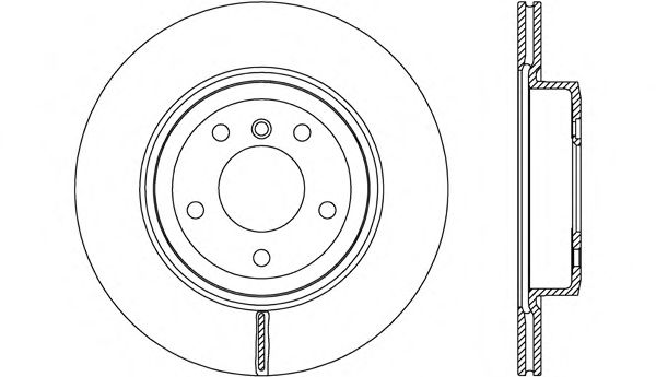 Тормозной диск OPEN PARTS BDR2680.20