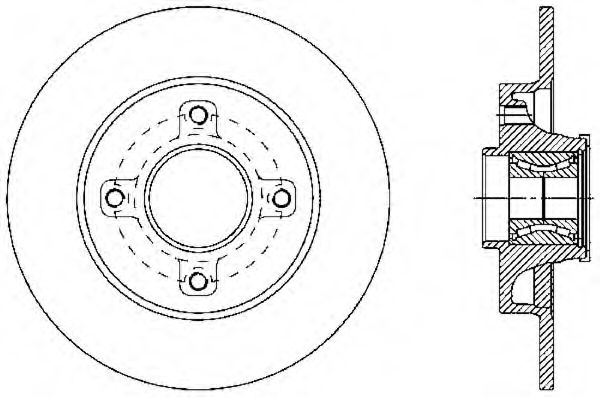 Тормозной диск OPEN PARTS BDA2341.30