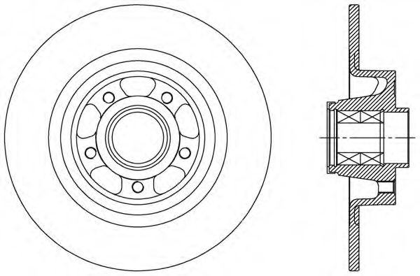 Тормозной диск OPEN PARTS BDA2514.30