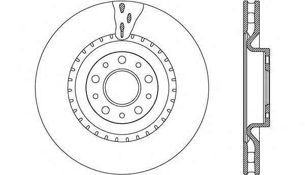 Тормозной диск OPEN PARTS BDA2634.20