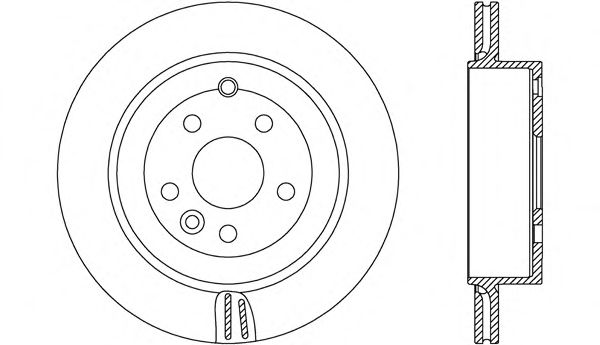 Тормозной диск OPEN PARTS BDA2672.20