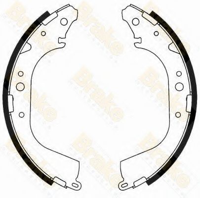 Комплект тормозных колодок Brake ENGINEERING SH2427