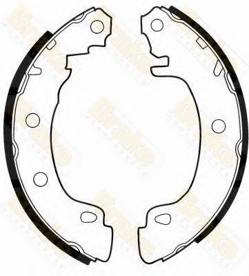 Комплект тормозных колодок Brake ENGINEERING SH2496