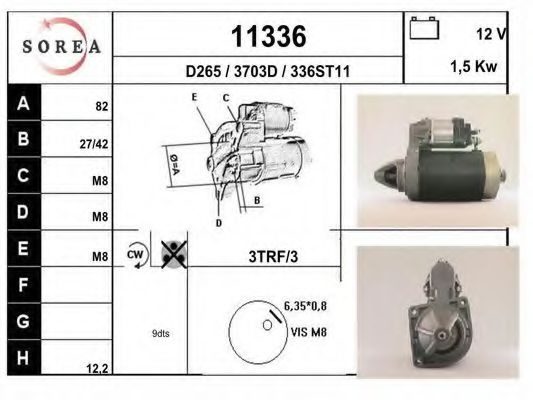 Стартер EAI 11336