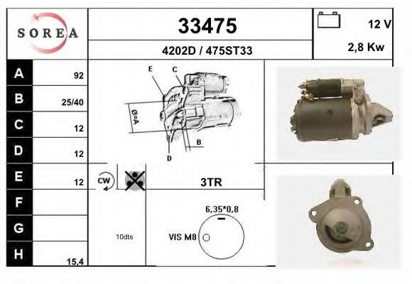 Стартер EAI 33475