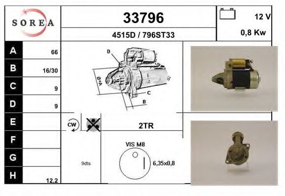Стартер EAI 33796