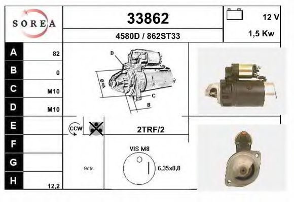 Стартер EAI 33862