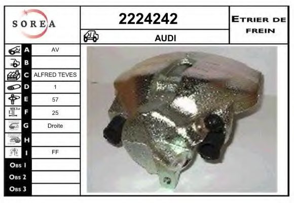 Тормозной суппорт EAI 2224242