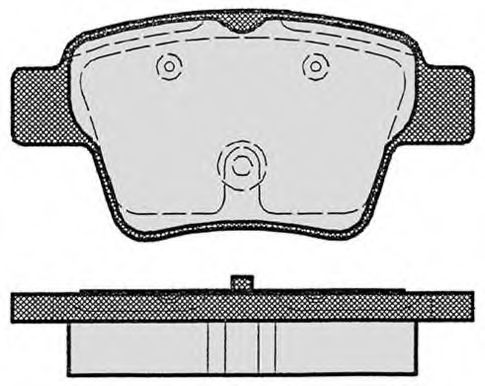 Комплект тормозных колодок, дисковый тормоз RAICAM RA.0841.0