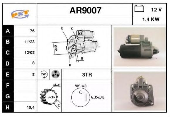 Стартер SNRA AR9007