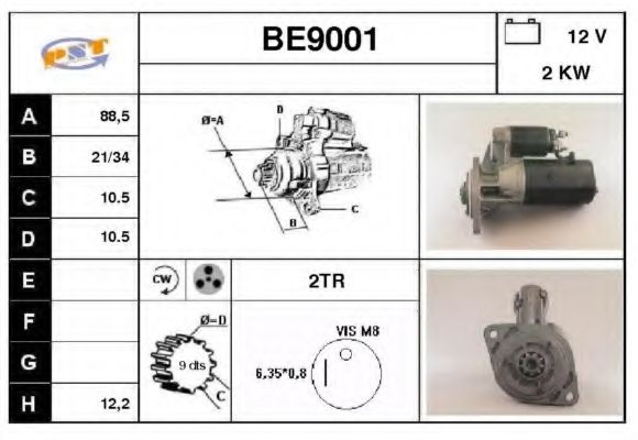 Стартер SNRA BE9001