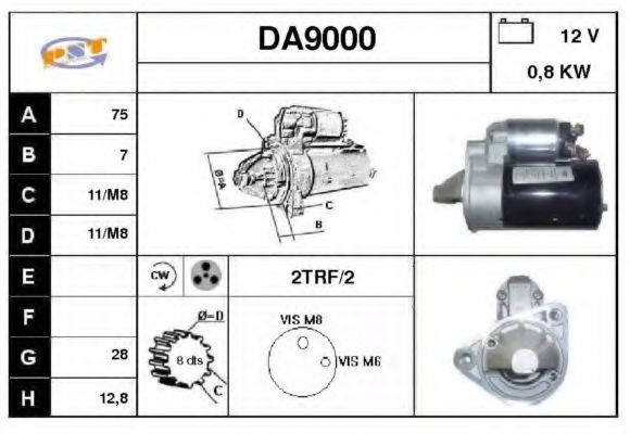 Стартер SNRA DA9000