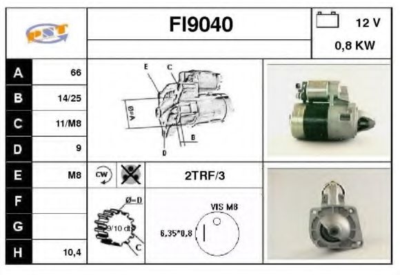 Стартер SNRA FI9040