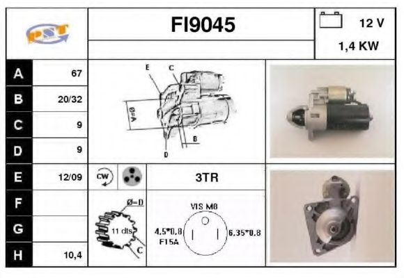 Стартер SNRA FI9045