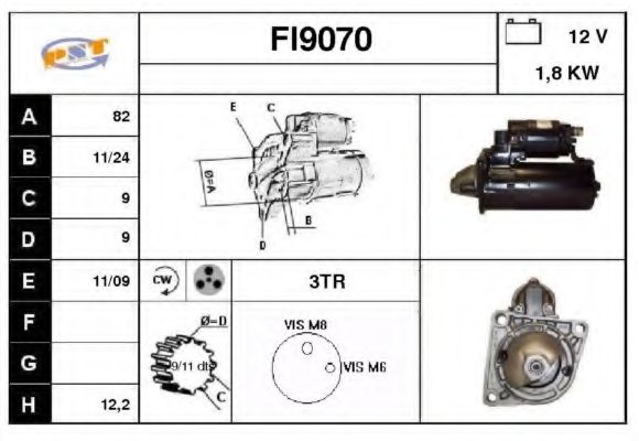 Стартер SNRA FI9070