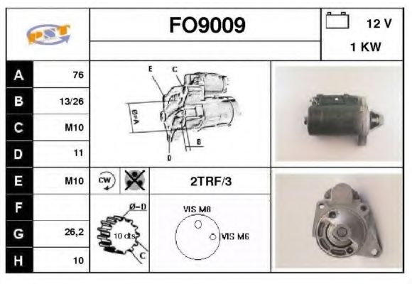 Стартер SNRA FO9009