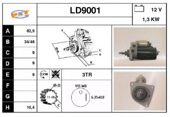 Стартер SNRA LD9001