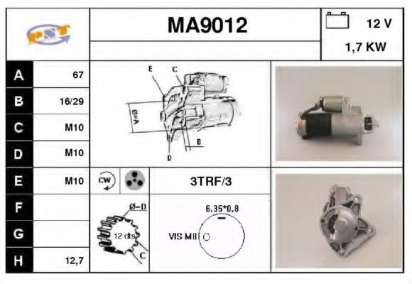 Стартер SNRA MA9012