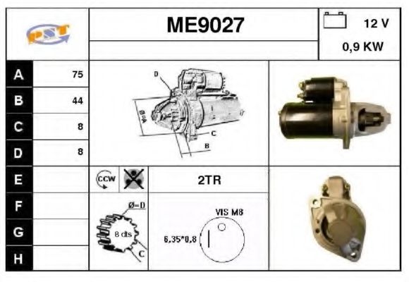 Стартер SNRA ME9027