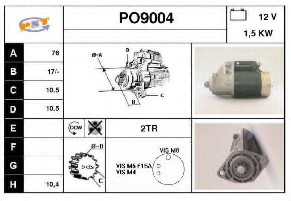 Стартер SNRA PO9004