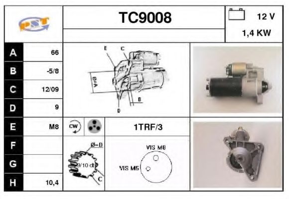 Стартер SNRA TC9008