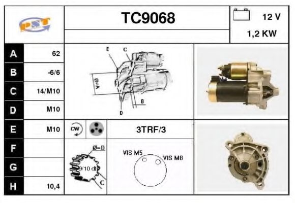Стартер SNRA TC9068