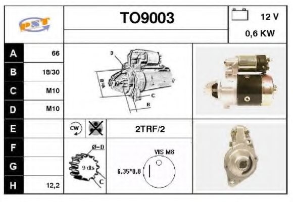 Стартер SNRA TO9003