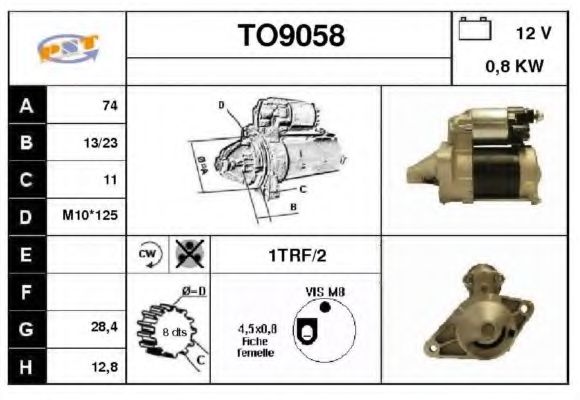 Стартер SNRA TO9058
