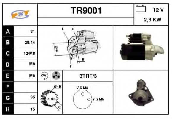 Стартер SNRA TR9001