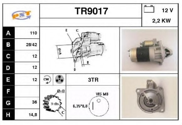 Стартер SNRA TR9017